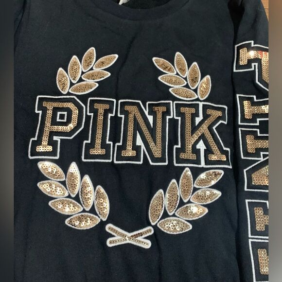 NEW PINK VS MEGA BLING RARE/ HTF SWEATER LARGE - Picture 3 of 10